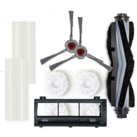 Pour la station de nettoyage Yeedi avec brosse latérale, brosse principale, bac à poussière et filtre (1/5)