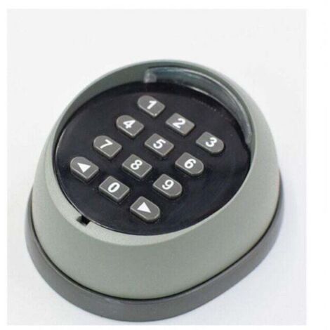 Clavier métallique pour ouvre-portes de garage, clavier à code tournant 433 MHz, clavier de haute qualité pour le contrôle d'accès aux portes de garage, noir et gris (couleurs aléatoires)