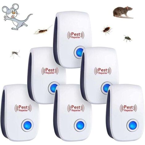 Répulsif à ultrasons pour nuisibles, à usage intérieur, pour lutter contre les moustiques, les souris, les cafards, les rongeurs, les fourmis, les araignées et autres insectes. (1/4)
