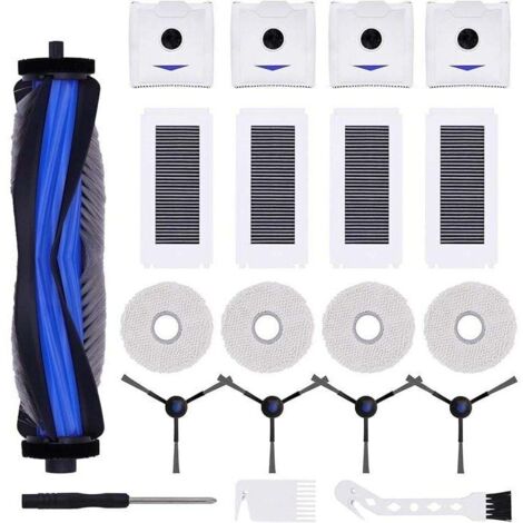 Kit de 20 pièces de rechange pour aspirateur Ecovacs Deebot N30 Pro : 1 brosse principale + 4 brosses. (1/5)
