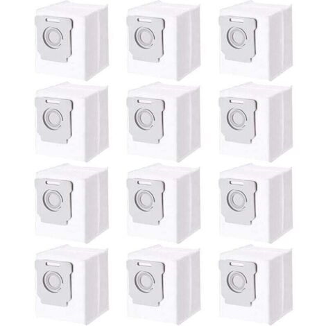 Lot de 12 sacs pour aspirateur iRobot Roomba i7 i7+ i3 i3+ i4 i4+ i6 i6+ j7 j7+ i8 i8+ S9 S9+ E5 E6 E7, accessoires sacs à poussière (1/4)