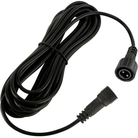 Câble d'extension étanche IP65 pour projecteurs solaires, lampes à piquet de jardin, rubans LED (5 m, 2 broches) (1/4)