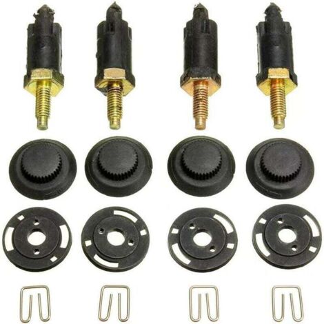 Kit de fixation de cache-moteur en 4 pièces pour moteurs 2.0 HDI, compatible avec Citroën Berlingo, C4, C5, Xantia, Xsara et Peugeot 206, 306, 307, 406, 607, 806, Expert, OEM 0137F6 13711 (clips + vis