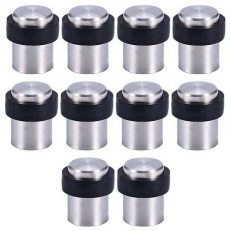 Butoirs de porte en acier inoxydable 10 x 4,5 cm, bloque-portes (1/4)