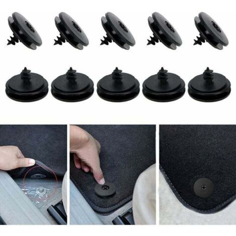 Lot de 10 clips antidérapants pour tapis de voiture (1/4)
