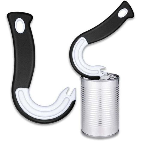 Ouvre-boîte à anneau facile à utiliser, ouvre-boîte manuel à anneau pour boîtes de conserve et cartons (1/4)