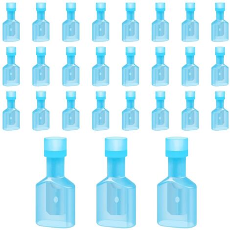 Lot de 100 cosses de câble isolées, connecteurs en nylon Bolatus 16-14 AWG, connecteurs plats pour voiture, connecteurs électriques (1/5)