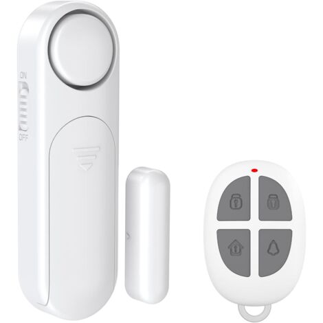 Alarme Maison sans Fil, Alarme de Porte et Fenêtre 2 Modes Capteur sans Fil Magnétique pour Système de Sécurité Maison Sécurité Enfants Blanc (1/5)