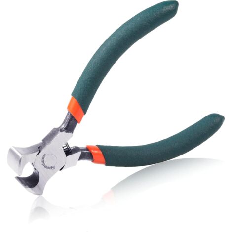 Mini pince coupante de 11,4 cm avec poignées en PVC, outil de retrait des clous pour l'installation de menuisiers, sols de construction (1/5)