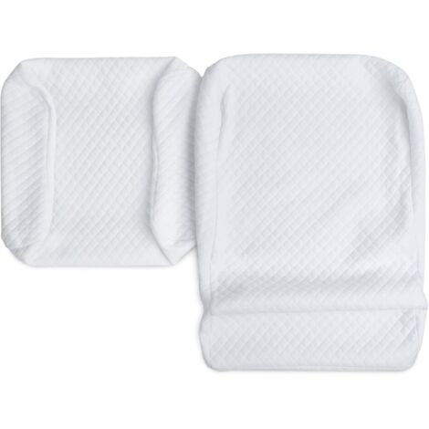 Paire de taies d'oreiller de rechange, lavables en mousse à mémoire de forme, pour couples (1/4)