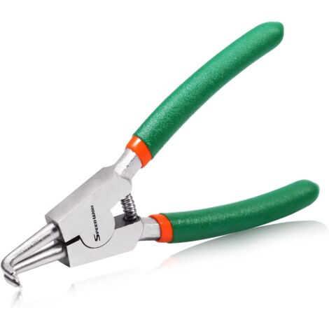 Pince à anneau à pression externe de 12,7 cm, diamètre de la pointe : 1,1 cm, circlip de retenue de précision avec mâchoires incurvées pour enlever les anneaux (1/5)