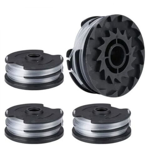 4pcs bobines de fil de rechange pour, fil de nylon de rechange pour coupe-bordures LIDL Parkside, coupe-bordures PRTA 20-Li A1,B2,C3,PRT 550 A1,A3,PRT 300 A1-2 x 4 m 1,6 mm,