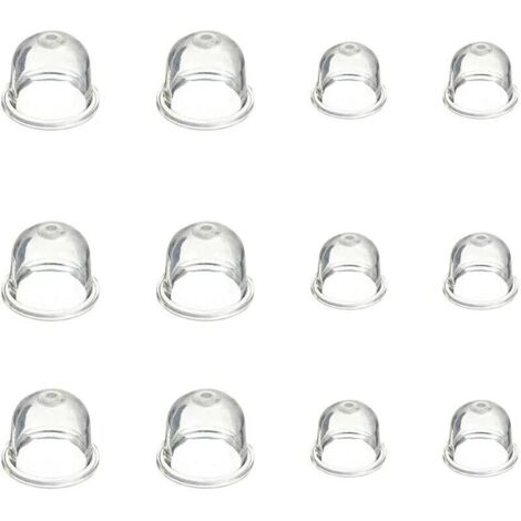 12 Pièces Carburateur Amorce Pompe Ampoule 19 mm et 22 mm Poire Pompe Amorcage Accessoires de Carburateur pour Debroussailleuse Tronçonneuse Souffleur Tondeuse (1/4)