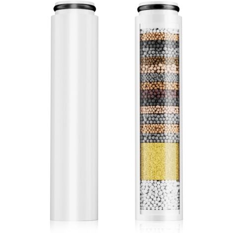 Lot de 2 filtres de rechange pour pommeau de douche compatibles avec les références ASIN B0CSYYD9HD, B0CXP5WM77 et B0CXP12QDQ. Filtres à 20 couches pour eau dure, éliminant le chlore et les polluants. (1/2)