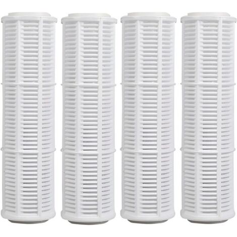 10 Inch Washable Replacement Filter (4 Pieces) for Pre-Filter, Garden Pump, Household Water System, Pool Water Hose (1/5)