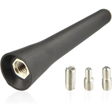 Antenne Radio Voiture FM AM Dab 50 ohms 6,5cm Mini Antenne Voiture avec 3 Vis M4/M5/M6, pour la Réception Radio FM AM Dab (1/5)