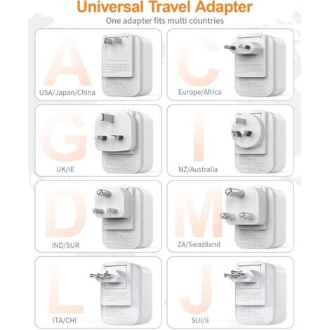 Adaptateur voyage universel 3 broches: standard américain - Test et Avis