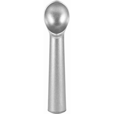 Cuillère à glace en métal Portable, outil de cuisine antiadhésif antigel (argent mat) (1/5)