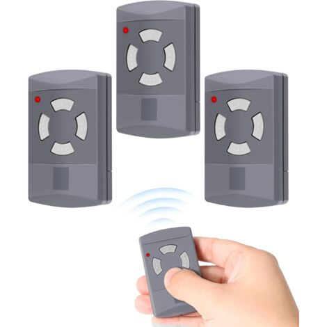 3 Parties Telecommande Portail 40,685 MHz pour Hormann HSE 2/4  HS 2/4  HSM 2/4, 4 canaux, Rolling Code, Télécommande de Portail, Télécommande Porte de Garage (1/5)
