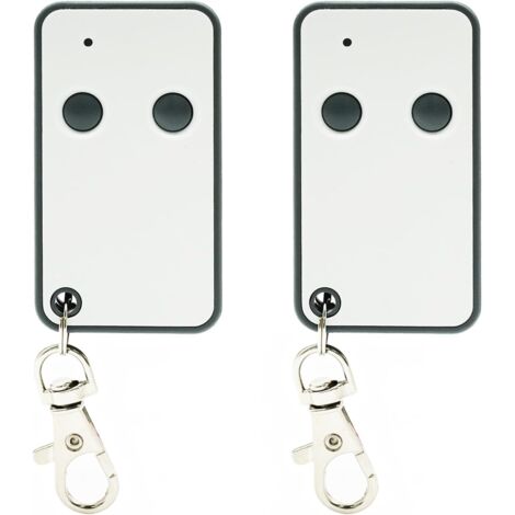 433,92 Telecommande Portail, 2 Canaux Télécommande Porte de Garage Compatible avec Roger E80 TX52R/E80 TX54R/ H80/TX1M80, Code Fixe, Bip Portail Porte De Garage (Lot de 2) (1/5)