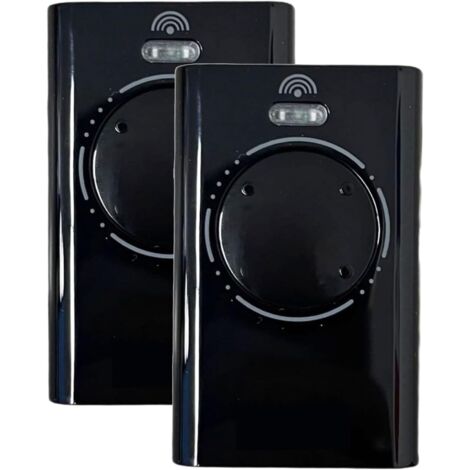 Lot de 2 émetteurs portatifs pour porte de garage compatibles 868 MHz, télécommande de porte de garage à 2 canaux, avec XT2 868 SLH LR, XT4 868 SLH LR, Rolling Code (1/5)