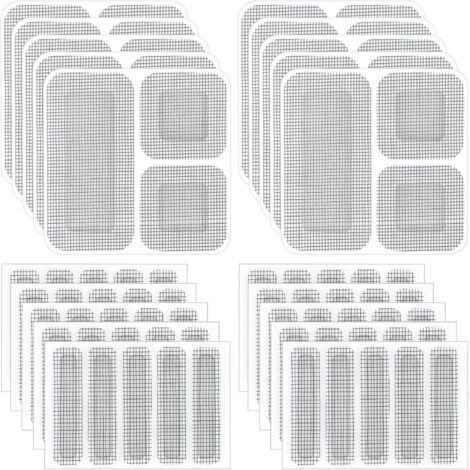 Kit de réparation de 80 pièces pour portes moustiquaires, rustines pour portes moustiquaires, réparation des fissures (1/5)
