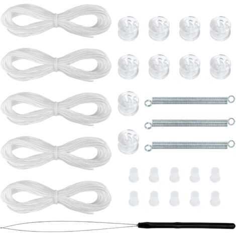 Kit de réparation pour stores plissés de camping-cars, kit de réparation pour stores plissés de fenêtres jour/nuit (blanc) (1/5)