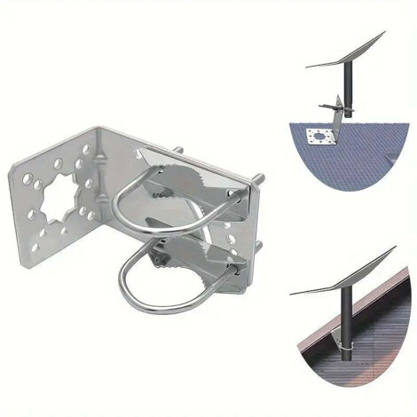 Support d'antenne Starlink V2 en acier inoxydable – Installation facile sur toit ou mur – Angle d'inclinaison réglable pour réception optimale