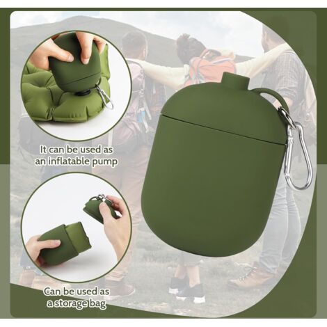 Coussin Gonflable EXLECO : Assise Nomade Ultra-confortable, Avec Pompe Et Rangement Intégré Pour Camping, Rando Ou Plage