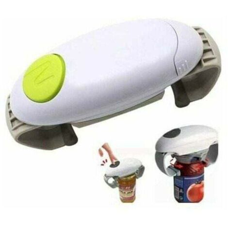 Ouvre-boîte électrique automatique – Pour personnes âgées et arthritiques – Matériau ABS, acier inoxydable – Dimensions 6.8x2.5 pouces – Couleur verte - 5inch (1/5)