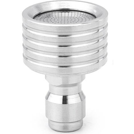 Buses de nettoyage haute pression avec techniques de nettoyage douces, buses de douche de nettoyage haute pression avec raccords rapides de 1/4 pouce, pommes de douche en acier inoxydable pour le nett (1/5)