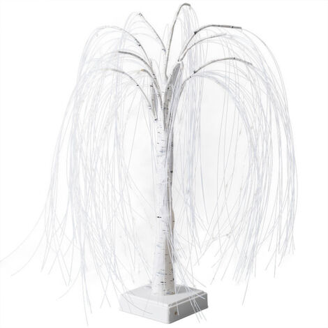 Coocheer – Saule lumineux LED 60 lumières RVB – Télécommande – Branches flexibles – Décoration intérieure pour Noël, anniversaire, mariage (1/5)
