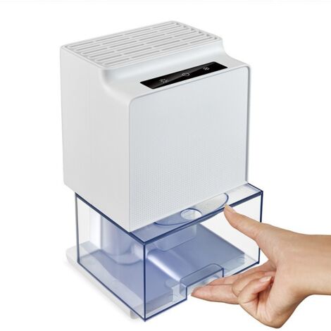 Déshumidificateur domestique, petit déshumidificateur portable silencieux, arrêt automatique, déshumidificateur domestique avec veilleuse couleur, mini petit déshumidificateur de salle de bain et de c (1/4)