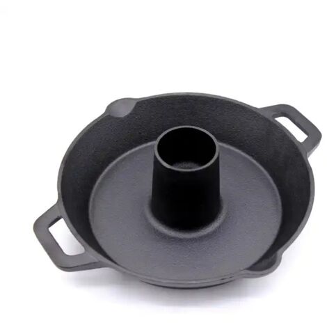 Bbq-Toro – Rôtissoire à poulet en fonte Ø 27 cm – Résistante aux hautes températures – Pour gril, fumoir et four – Cuisson uniforme et antiadhésive