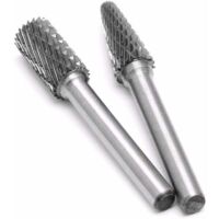 Lot De 6 Fraises En Bout Carbure De Tungstène - Diamètre 6mm, Pour ébarbage Et Meulage