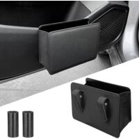 Poubelle Voiture Interieur, CADDY, Noir, Cuir, Organisateur de Voiture, Facile à Nettoyer, Pliante, Durable