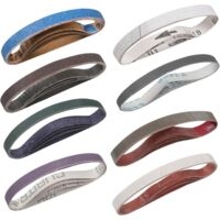 Bandes Abrasives pour Affûteuse de Couteaux 19 x 305 mm, 32 Pièces Bandes de Remplacement pour d'affûteur de Couteaux et d'outils Ken Onion Edition, Grains 120/180/240/400/600/800/1000/3000