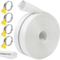 Odourless Discharge Hose with Clips for Submersible Water Pumps and Other, Drainage Ponds, Garden Irrigation, Hot Tub, Pool or Sump (25mm-20m)