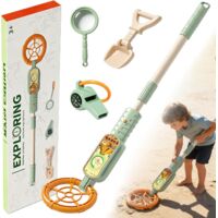 Détecteur de métaux pour enfants, détecteur de métaux, portable pour enfants, avec indicateur sonore, détecteur de métaux pour enfants, réglable de 60 à 80 cm, pour l'exploration en plein