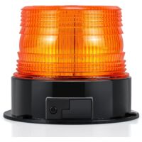 Feu d'avertissement LED orange magnétique – Autonomie 8h – Base magnétique pour installation rapide – Pour véhicules avec prise allume-cigare