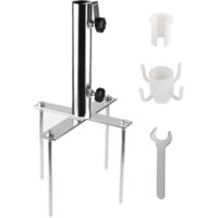 Pied de Parasol Socle pour Parasol Environ Ø29-41mm, Support de Parasol Amovible, Réglable Pied de Parasol, Pieds de Parasol Plage pour Pêche, Jardin, Plage