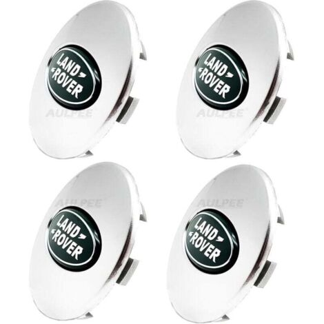 62mm ABS hubcap with central logo, compatible with Land Rover accessories (LR green chrome) (1/4)