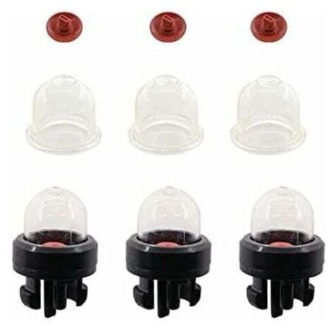 Set of 3 Primer Pumps for Stihl FS38, FS40, FS45, FS50, FS55, FS75, FS80, FS85 Chainsaws, Compatible with Ryobi, McCulloch and Husqvarna Brands. (1/4)
