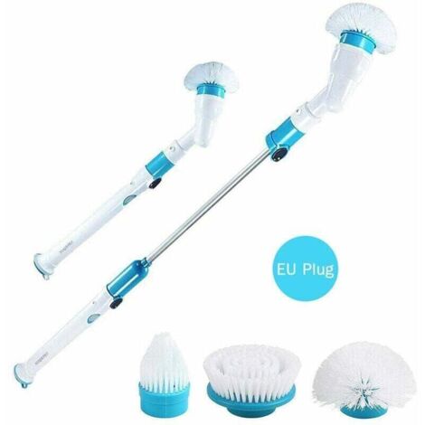 Electric Spin Scrubber, Rechargeable, Cordless Bathroom Scrubber, Multi-Functional Cleaning Brush with Extension Heads, Replaceable Brush Handle, Cisea (1/3)