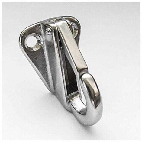 5x carabiners on stainless steel plates - Carabiners - ∅ up to 10 mm