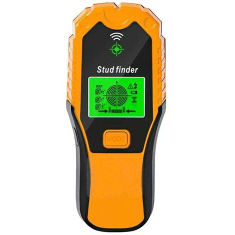 Wall stud detector with LCD screen and automatic audible warning, 6-in-1 electronic detector for detecting studs, wires, pipes, wood and metal (1/5)