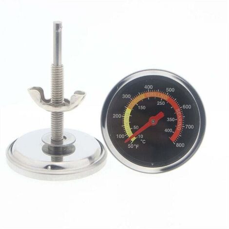 Thermometer - Outdoor Barbecue Grill Smoker Stainless Steel Thermometer Temperature Gauge Oven Thermometer Smoker Grill, Grill Replacement Parts for Barbecue Cooking