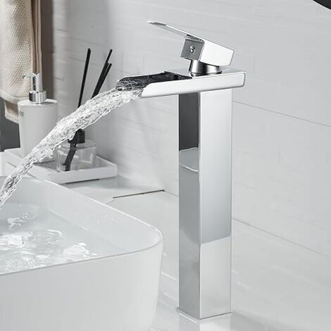Bathroom Sink Faucet Single Lever Sink Mixer Tap High Chrome Hand Wash Faucet Basin Faucet Brass Faucets (1/5)
