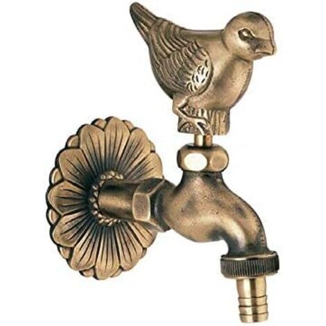 Decorative 1.2 cm (1/2") Dove-Shaped Garden Faucet without Hose Connection