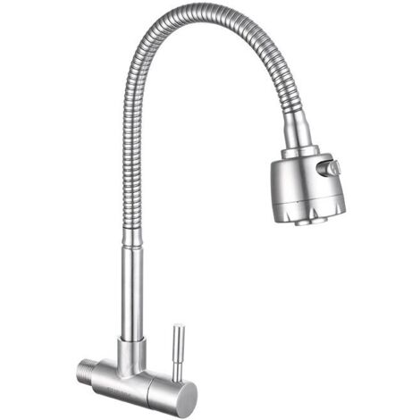 Wall Mounted Dual Function 360° Swivel Kitchen Faucet for Kitchen Cleaning (1/5)